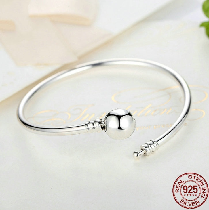 Pulcera para Charms en Plata de Ley s925