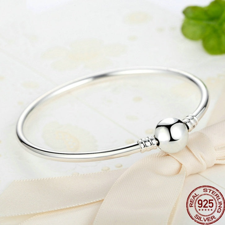 Pulcera para Charms en Plata de Ley s925