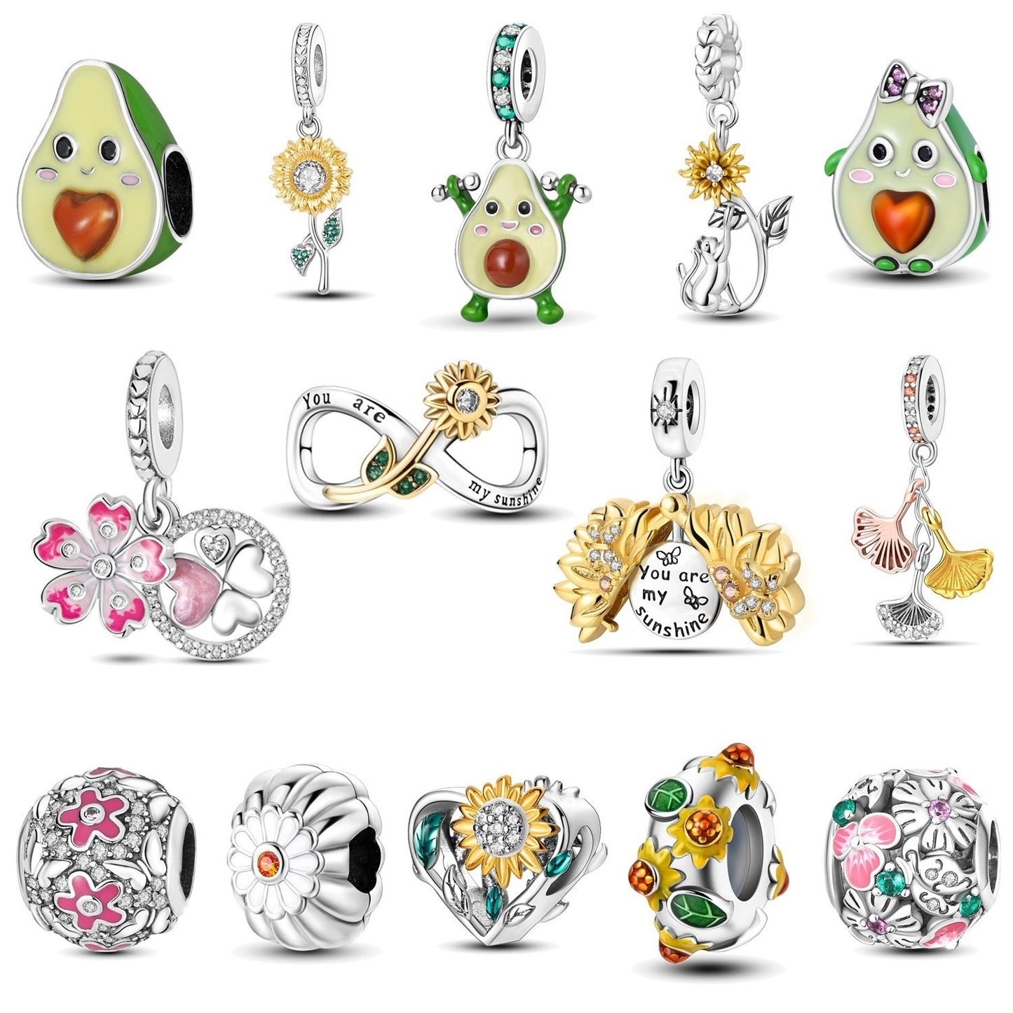 Frutis Charms. Plata de Ley s925