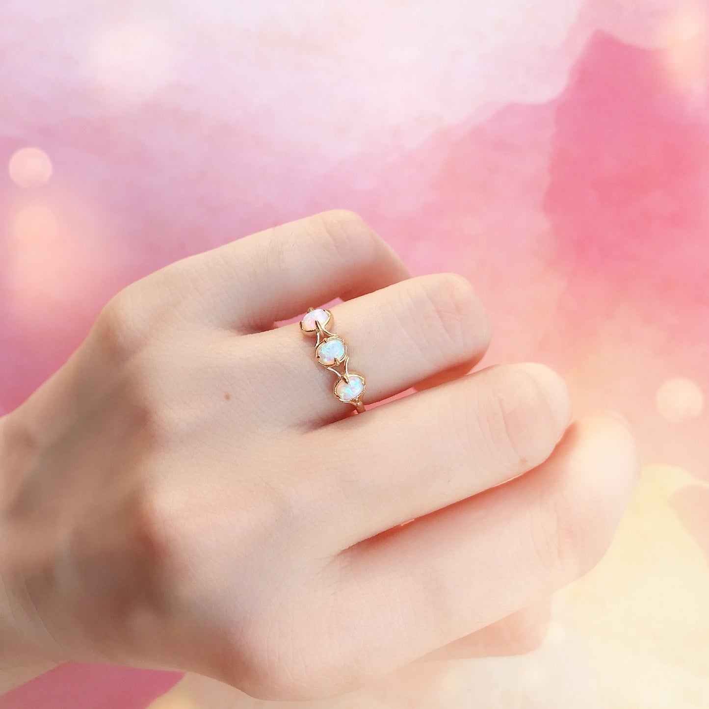 Luz Japonesa Anillo de plata de ley 925