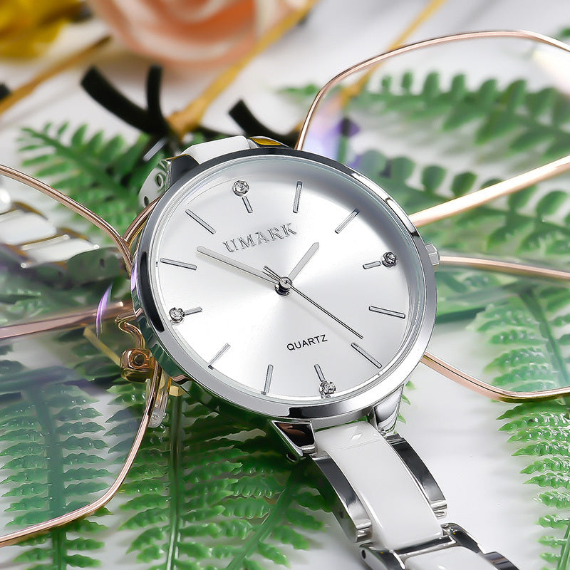 Reloj de Ceramica Diamonds Waterproof