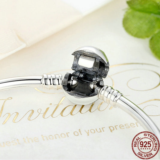 Pulcera para Charms en Plata de Ley s925