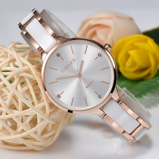 Reloj de Ceramica Diamonds Waterproof