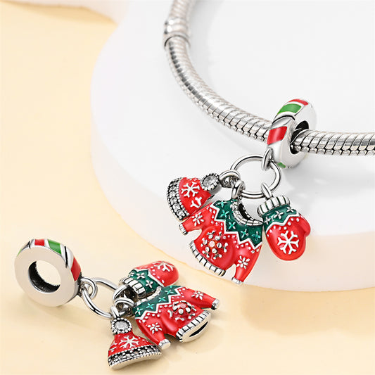Charms Motivos Navideños Plata de Ley s925