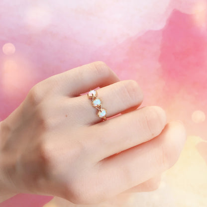 Luz Japonesa Anillo de plata de ley 925
