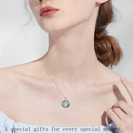 Colgante de Crystal con Inicial en Plata de Ley s925