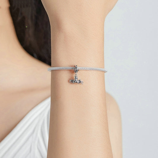 Halloween Spider Bracelet Pendant 925 Silver