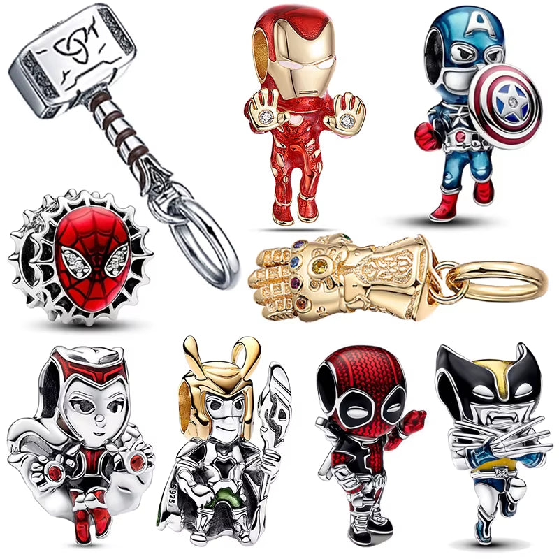 Marvel Capitan America Charm 925