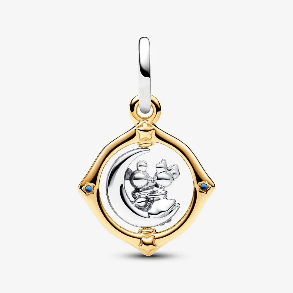 Charm Luna Mickey & Minnie en Plata 925